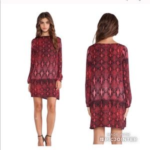 BB Dakota Red Print Dress